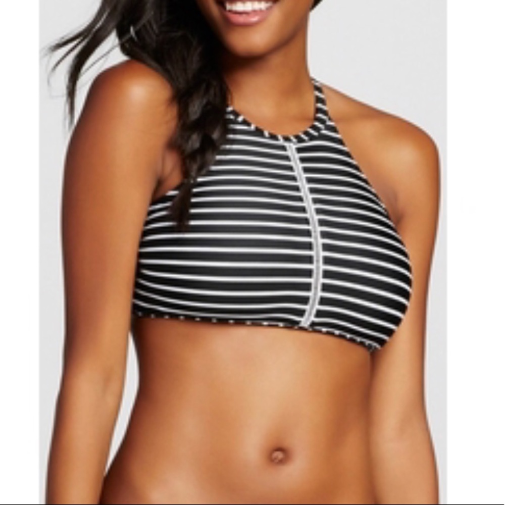 Xhilliration target high neck bikini top